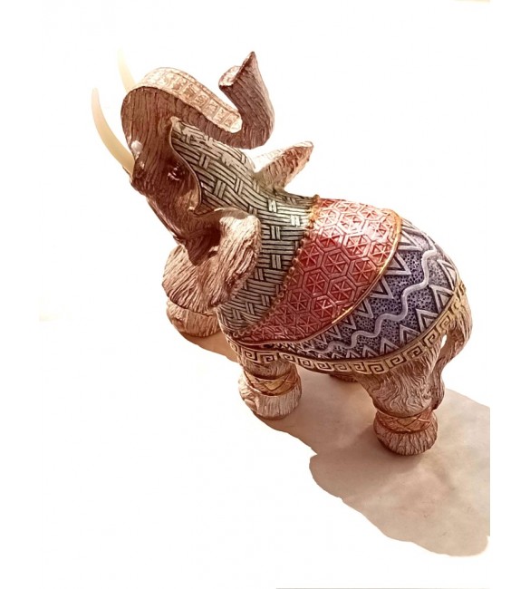 Elefante Decorativo Em Resina Indiano Sabedoria Sorte